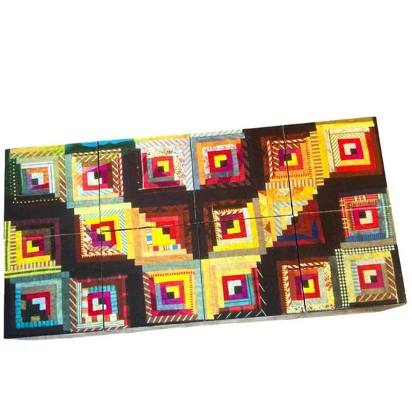 Vtg 2000 "GLORIOUS AMERICAN QUILTS" Magic Cube Toy; Museum of American Folk Art - Picture 12 of 15